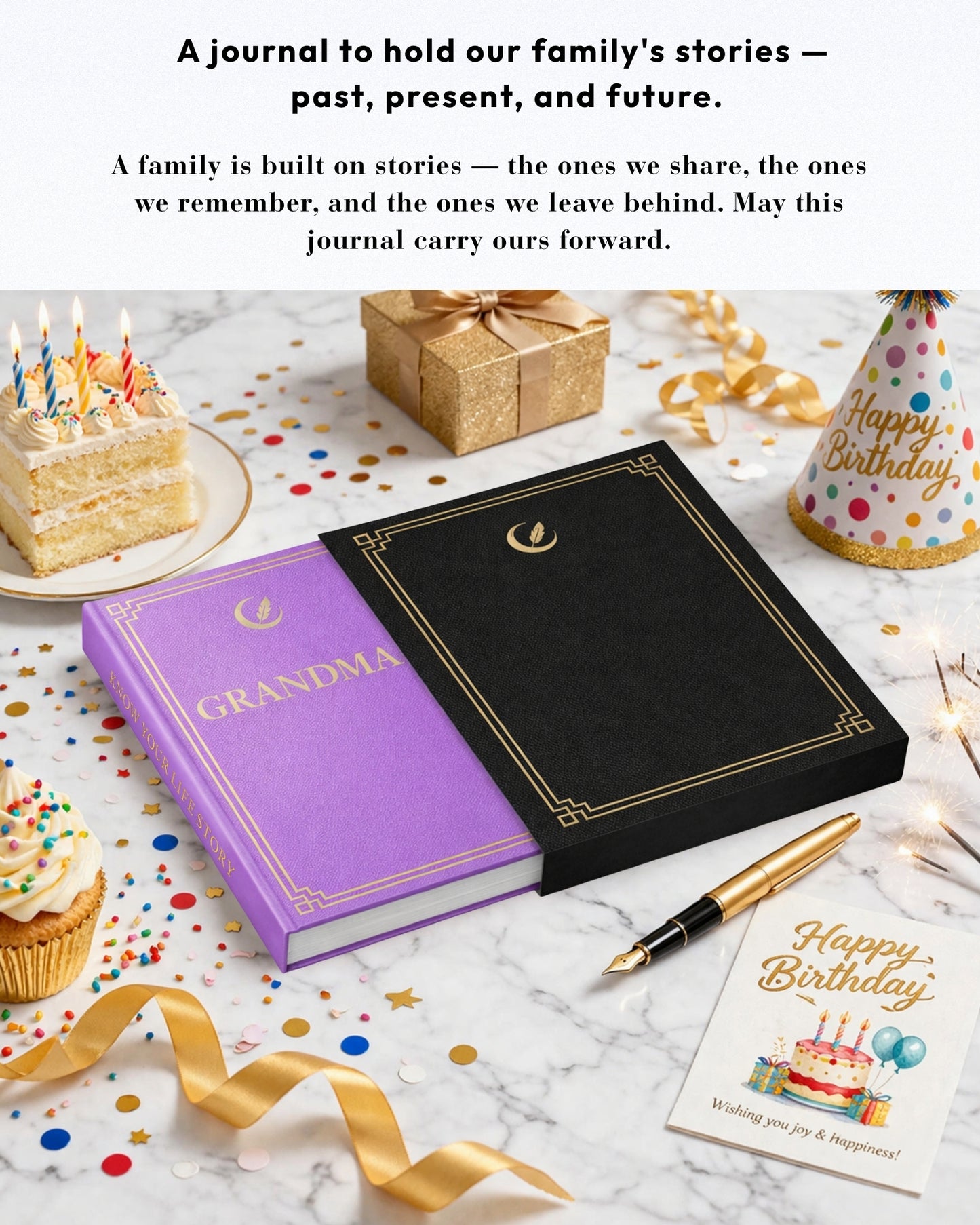 Grandma's Life Story Journal (Hardcover): A Meaningful Keepsake for Grandma to Share Her Journey and Memories