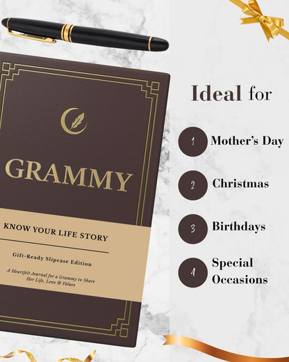 Grammy's Life Story Journal (Hardcover): A Meaningful Keepsake for Grammy to Share Her Journey and Memories