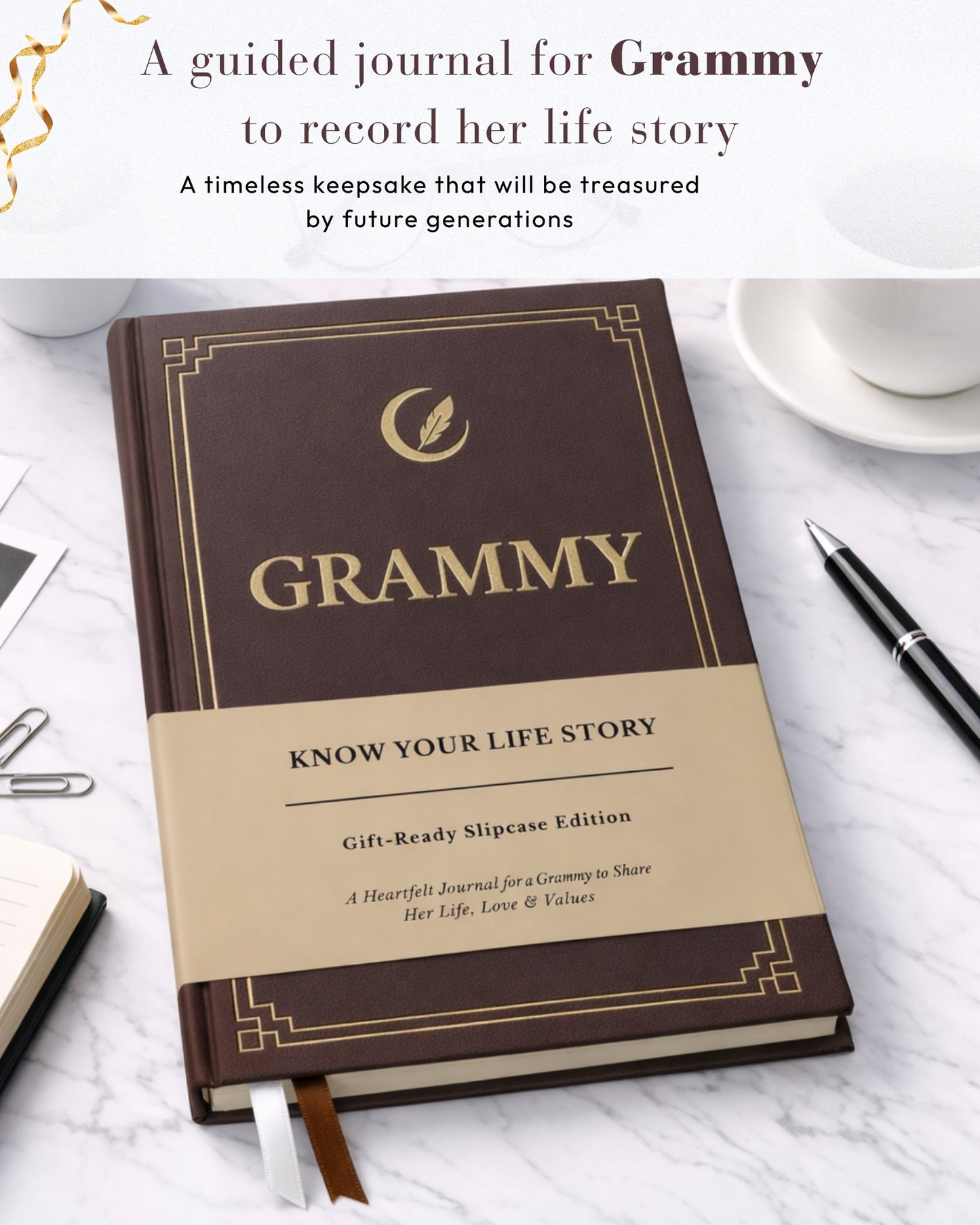 Grammy's Life Story Journal (Hardcover): A Meaningful Keepsake for Grammy to Share Her Journey and Memories