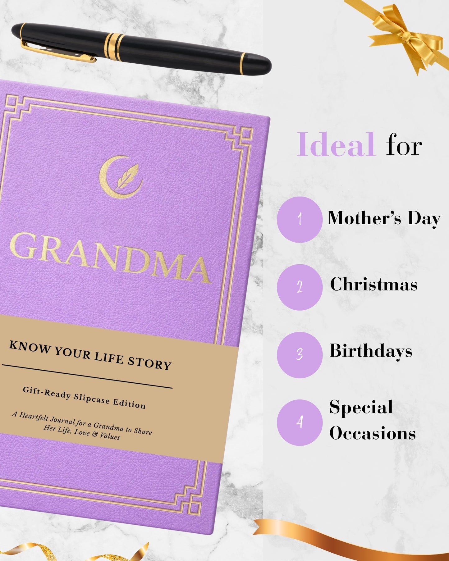 Grandma's Life Story Journal (Hardcover): A Meaningful Keepsake for Grandma to Share Her Journey and Memories