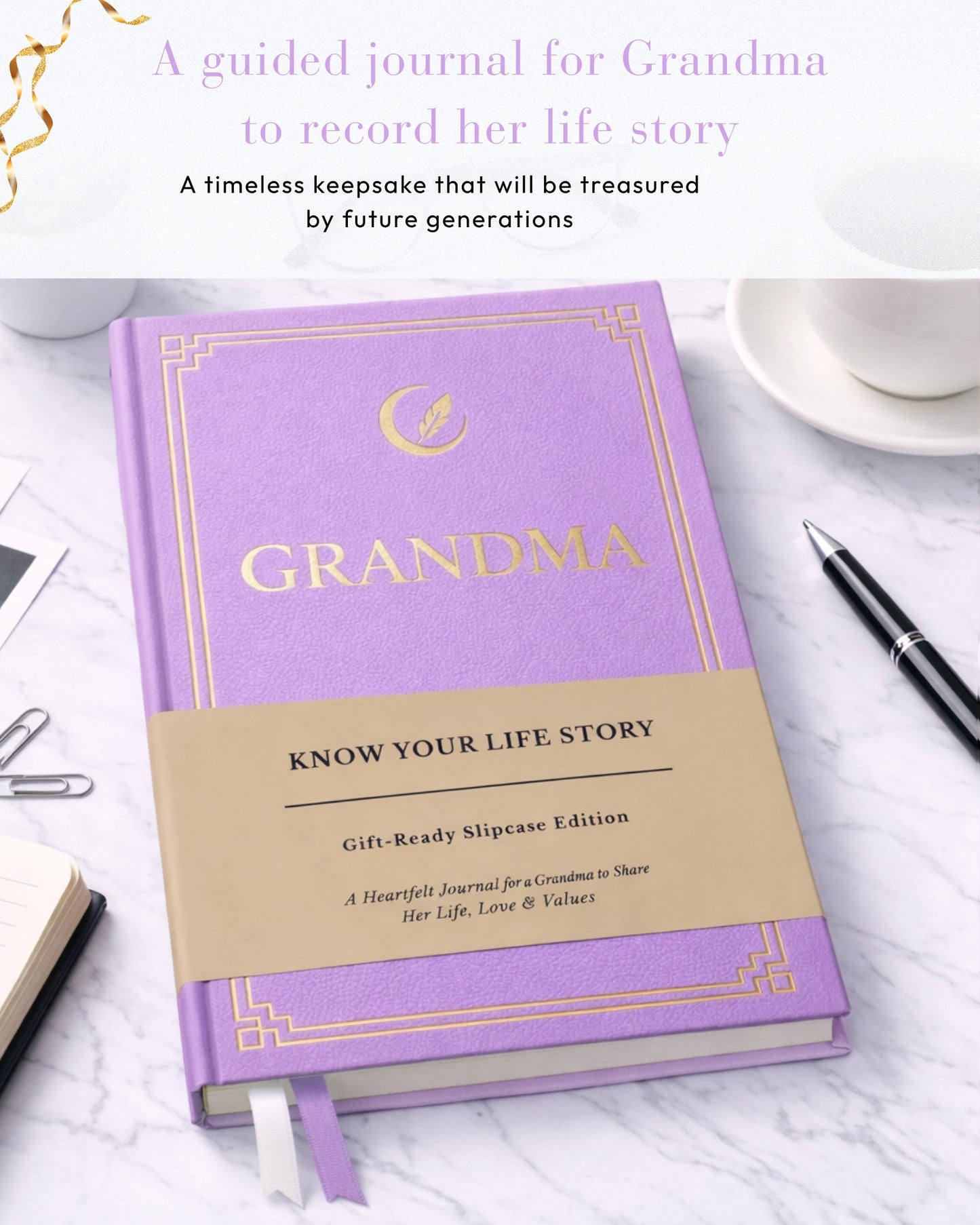 Grandma's Life Story Journal (Hardcover): A Meaningful Keepsake for Grandma to Share Her Journey and Memories