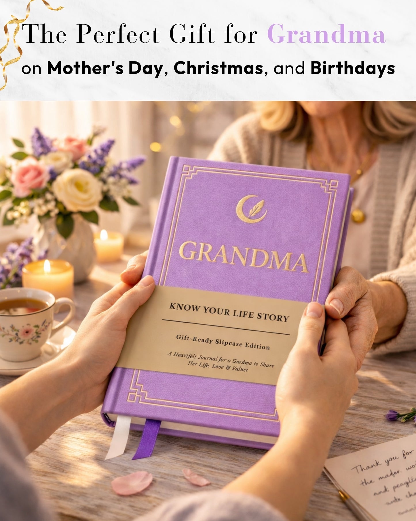 Grandma's Life Story Journal (Hardcover): A Meaningful Keepsake for Grandma to Share Her Journey and Memories